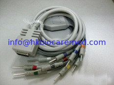Chine Burdick 10 mène le câble d'électrocardiogramme avec le type l'extrémité, le CEI, EK-10 de vacarme fournisseur
