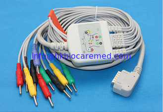 Chine Kanz PC-109 10 mène le câble d'électrocardiogramme avec la banane/extrémité de vacarme, le CEI fournisseur