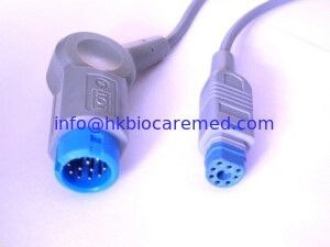 Chine Câble d'extension spo2 compatible, 2,4 m, 12 broches, M1940A fournisseur