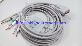 Chine Edan10 compatible mène le câble d'électrocardiogramme avec l'extrémité de banane, le CEI, SE-12 exprime SE-3 SE-601A fournisseur