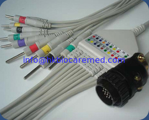 Chine KANZ PC-104 10 mène le câble d'électrocardiogramme avec le type l'extrémité, le CEI de vacarme fournisseur