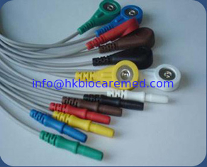 Chine La normale 7 de style du vacarme 1,5 mène le câble de Holter, l'extrémité instantanée, IEC/AHA fournisseur