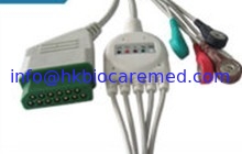 Chine Câble compatible d'ecg d'avance de Nihon Kohden 5, avec l'extrémité instantanée, le CEI fournisseur
