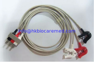 Chine original 3 mènent le câble de fil d'ecg, M1603A, l'extrémité d'AGRAFE, AHA fournisseur