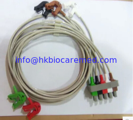 Chine original 5 mènent le câble de fil d'ecg, M1623A, l'extrémité d'AGRAFE, AHA fournisseur