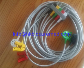 Chine original 5 mènent le câble de fil d'ecg, M1633A, l'extrémité d'AGRAFE, le CEI fournisseur