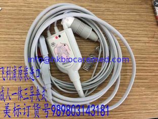 Chine Câble original d'ecg d'avance du vêtement une pièce 3 de , agrafe, AHA, 989803143181 fournisseur