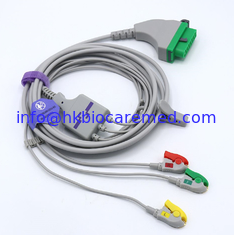 Chine 3 compatibles mènent le câble d'ecg pour le moniteur de FUKUDA, extrémité d'agrafe, sorte du CEI. fournisseur